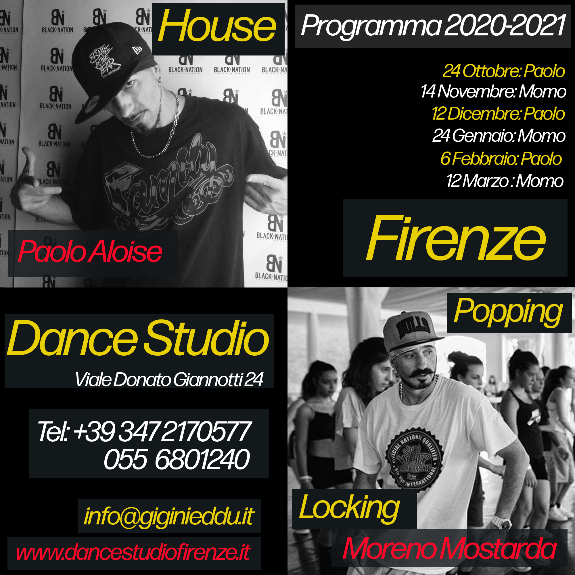 Stage di House, Popping & Locking a Firenze con Paolo Aloise e Moreno Mostarda a Firenze