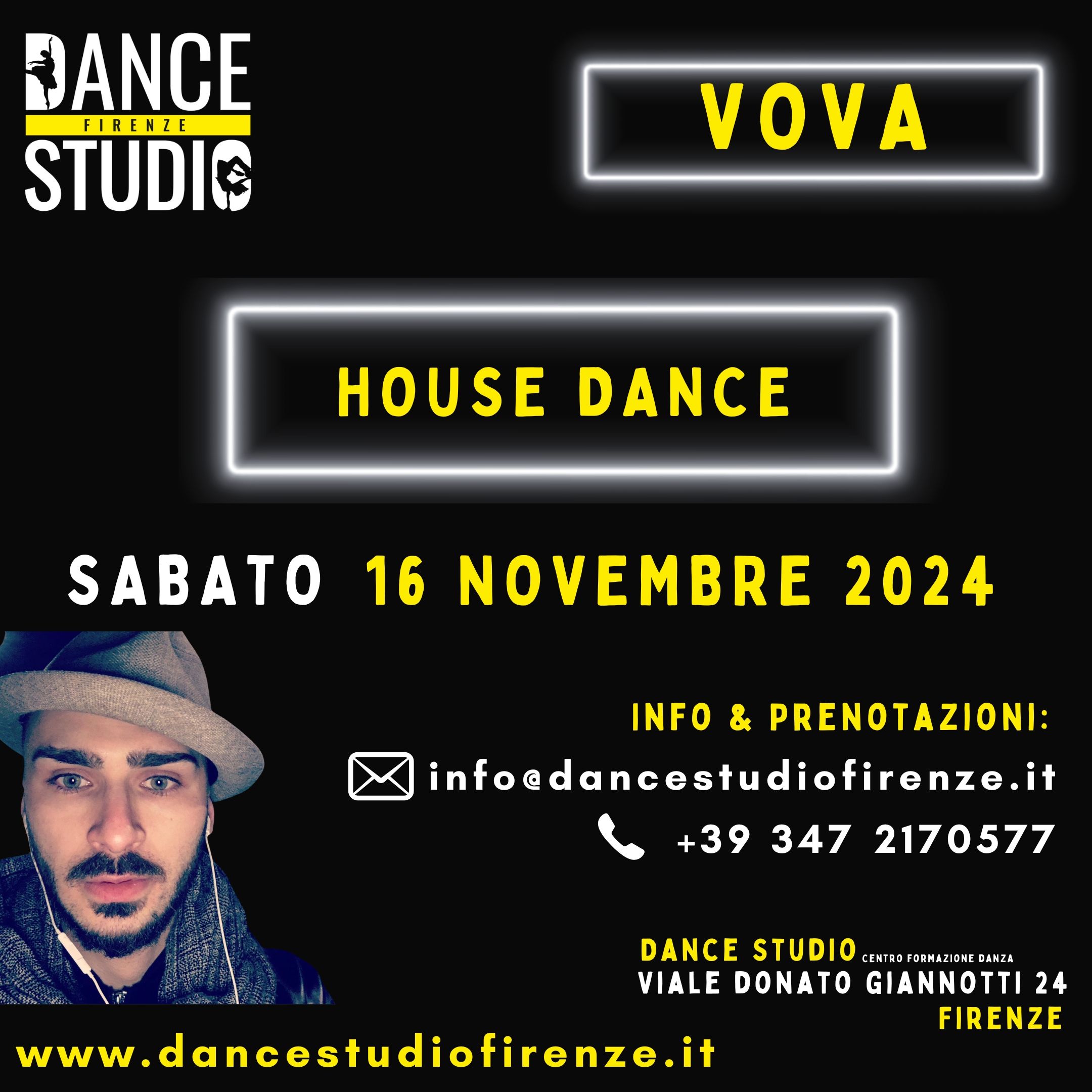 Stage House Dance con Vova (Firenze) - Dance Studio Firenze